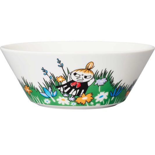 Moomin by Arabia Mumins Little My and Meadow Schüssel Ø 15 cm grün, cremeweiß, mehrfarbig