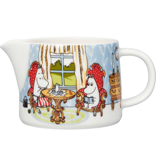 Moomin by Arabia Mumins Nachmittags im Salon Krug 0,35 l weiß, mehrfarbig