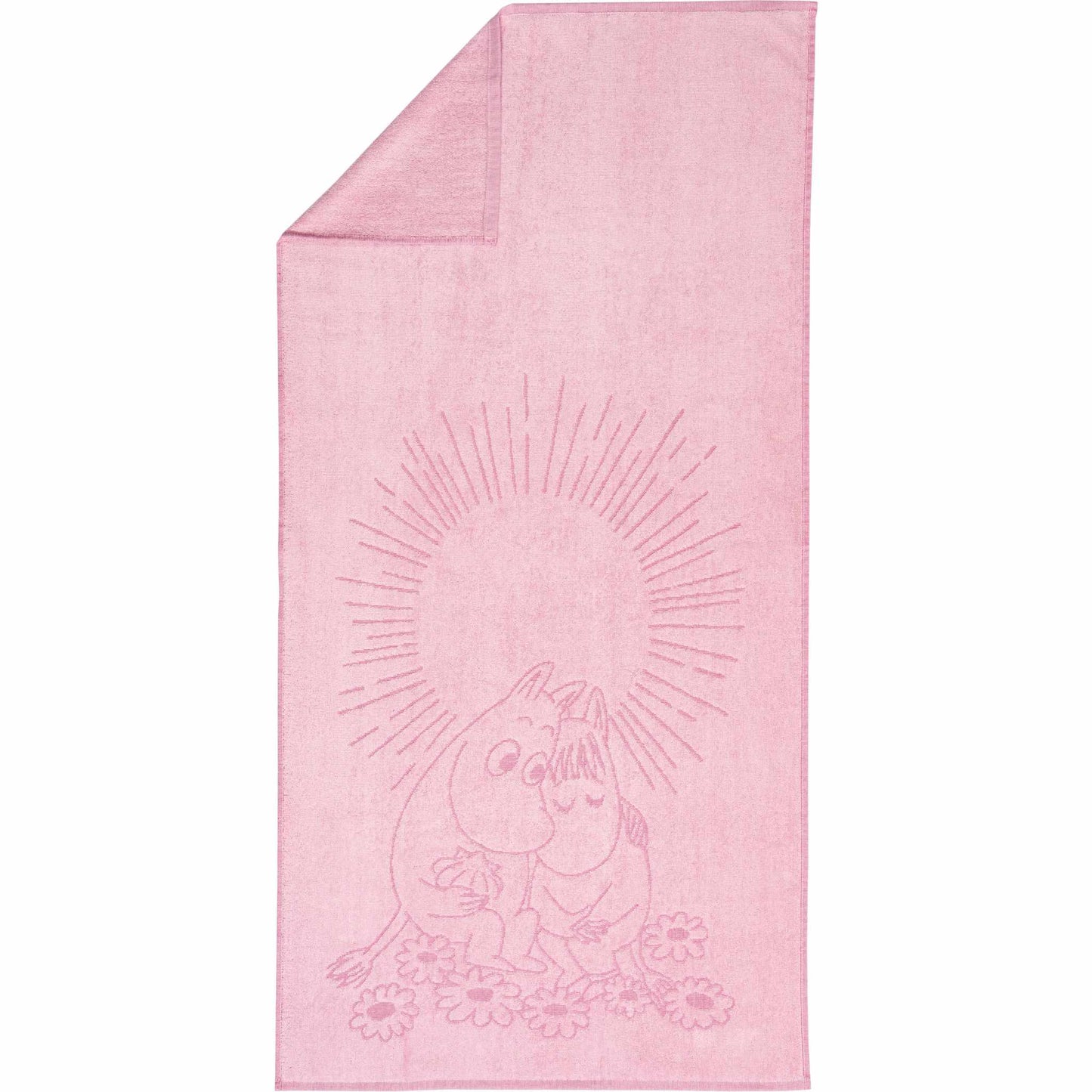 Moomin by Arabia Mumins Sweethearts Badetuch 70x140 cm  pink
