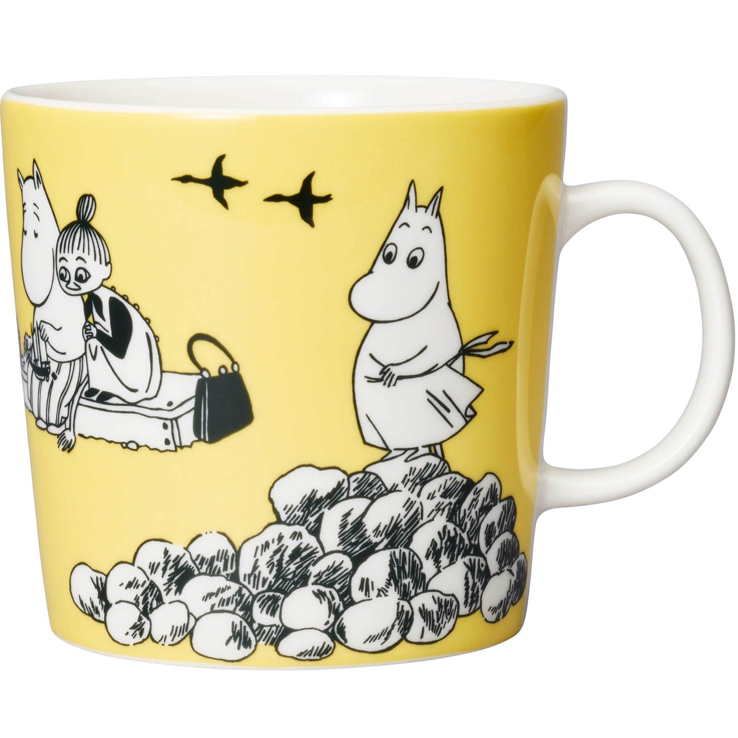 Moomin by Arabia Mumins Tasse  0,4 l gelb, cremeweiß, schwarz