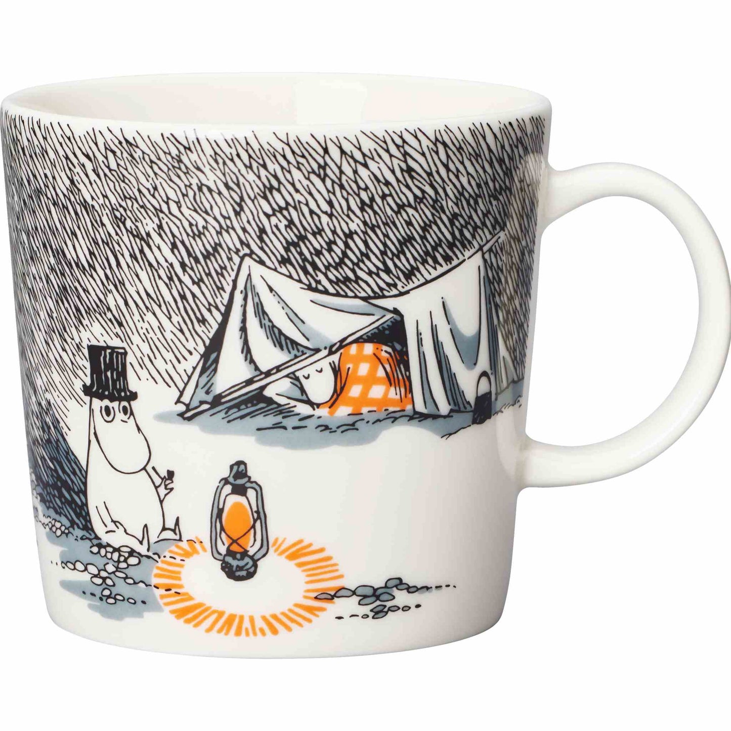 Moomin by Arabia Mumins True to its origin Tasse  0,3 l schwarz, weiß