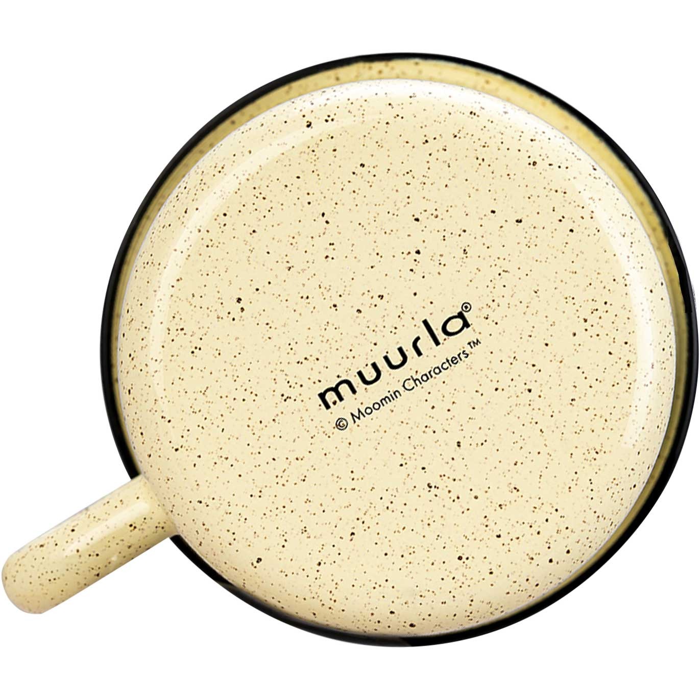 Muurla Mumins Camper Tasse  / Krug  0,8 l Emaille gelb, grün, mehrfarbig
