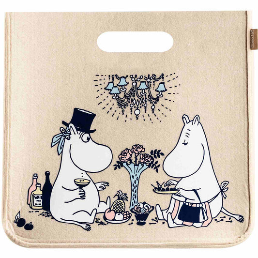 Muurla Mumins Nachttreffen Aufbewahrungskorb aus recyceltem PET 33x31x33 cm