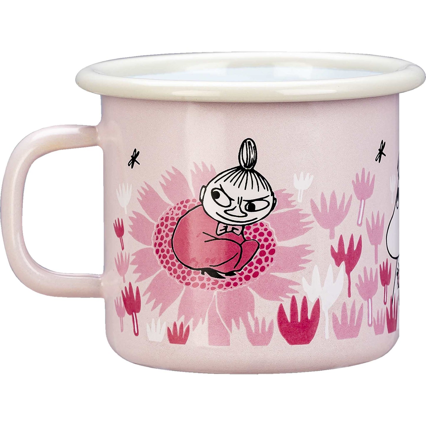 Muurla Mumins Tag im Garten Mädchen Tasse  Emaille 0,25 l
