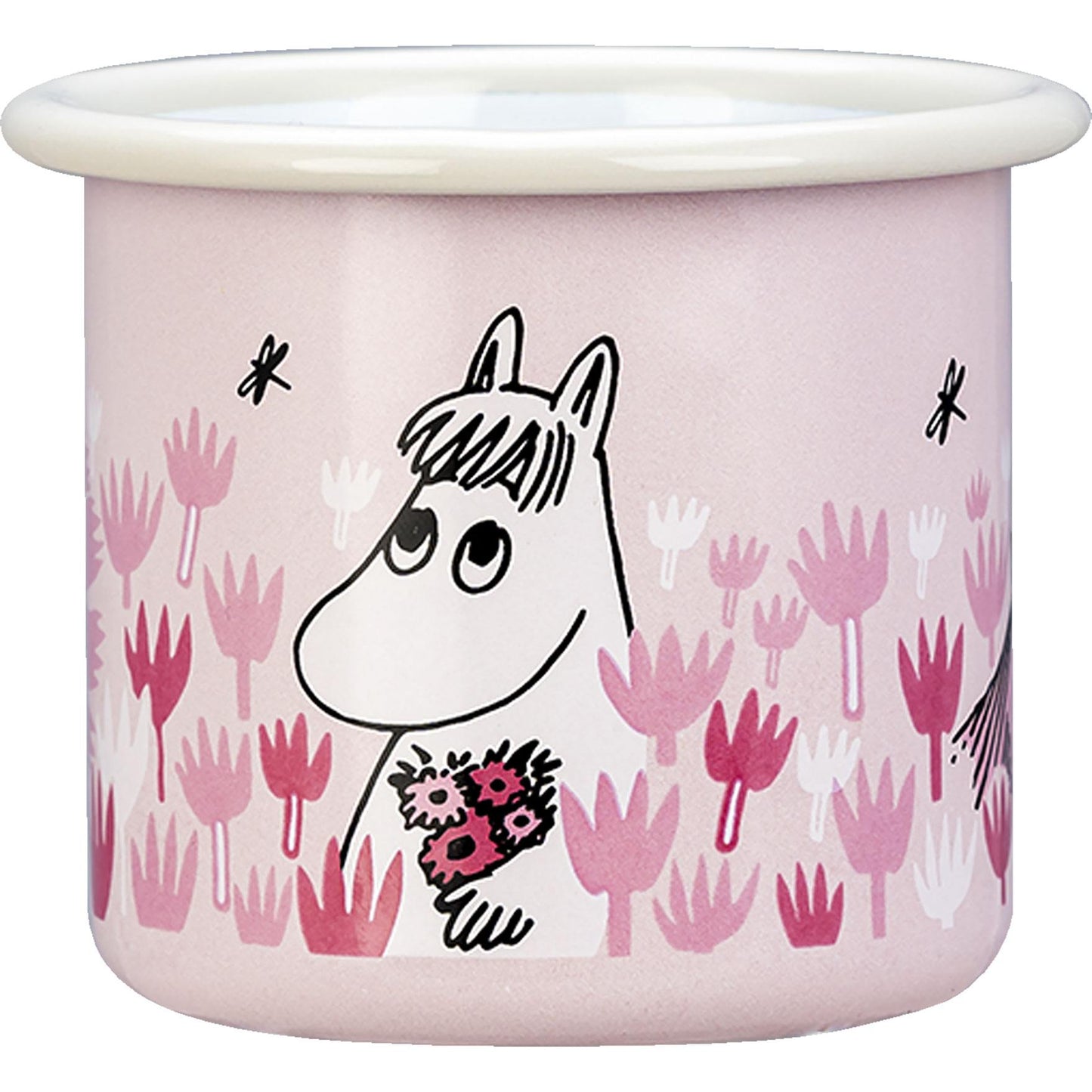 Muurla Mumins Tag im Garten Mädchen Tasse  Emaille 0,25 l