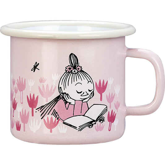 Muurla Mumins Tag im Garten Mädchen Tasse  Emaille 0,25 l