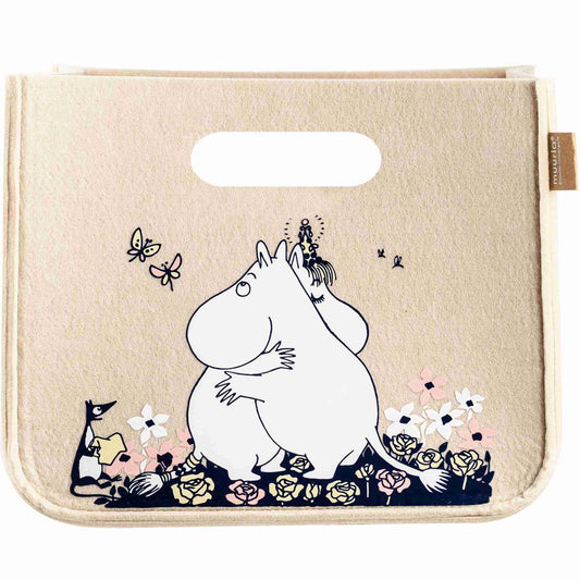Muurla Mumins Umarmung Aufbewahrungskorb aus recyceltem PET 26x26x21 cm