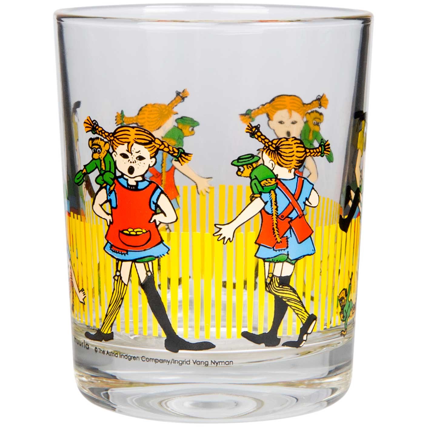 Muurla Pippi Langstrumpf Pippi Glas 0,2 l gelb, rot, klar