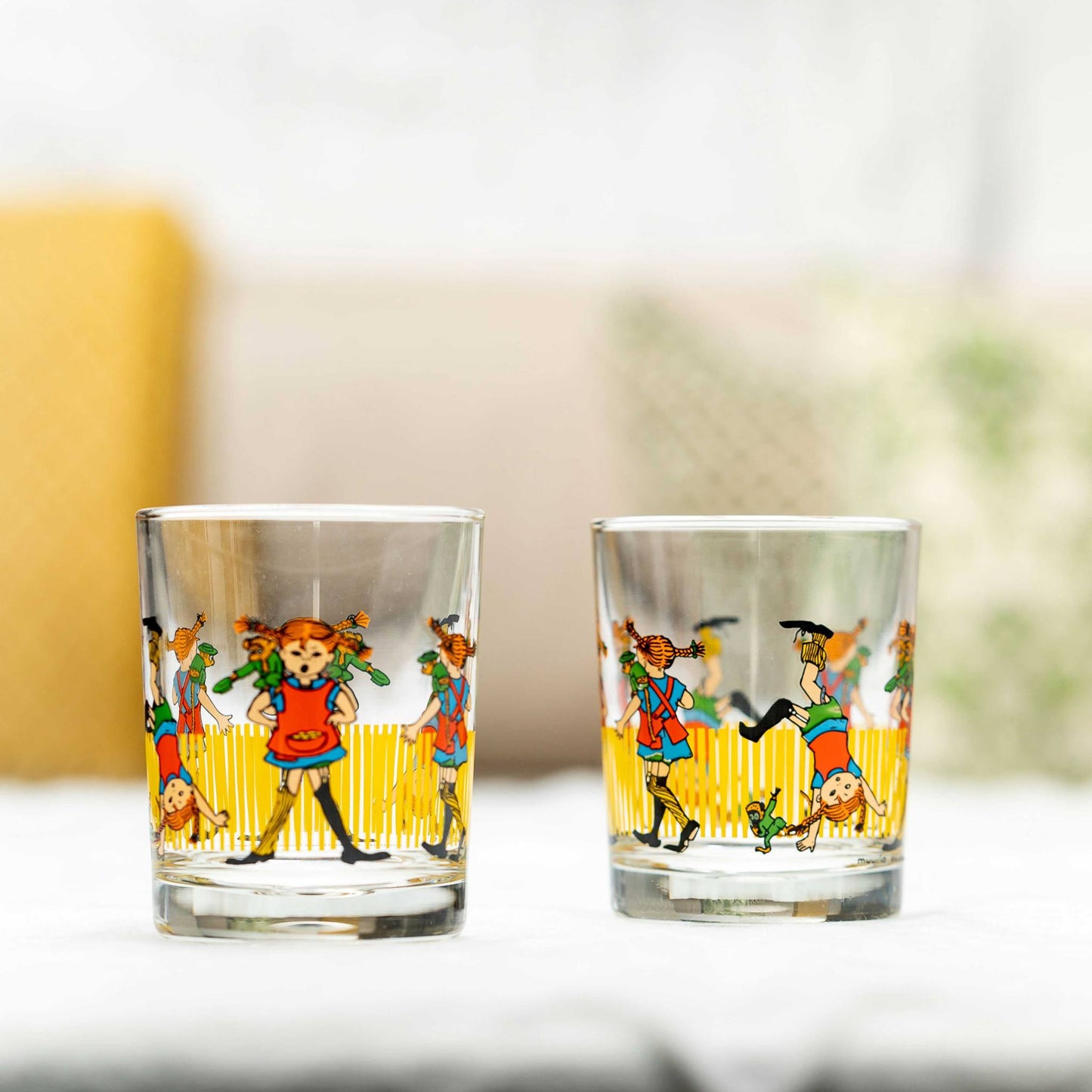 Muurla Pippi Langstrumpf Pippi Glas 0,2 l gelb, rot, klar