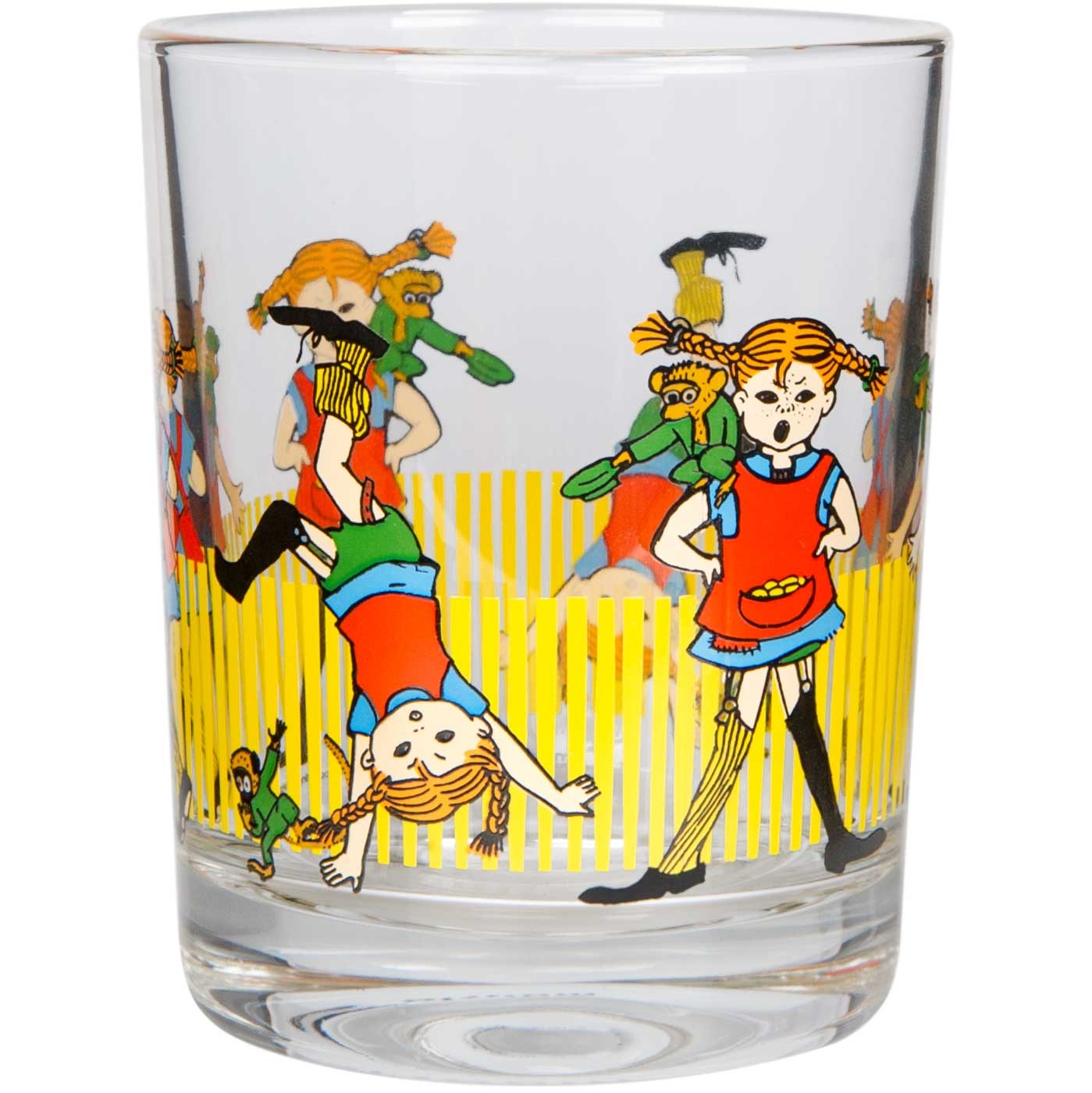 Muurla Pippi Langstrumpf Pippi Glas 0,2 l gelb, rot, klar