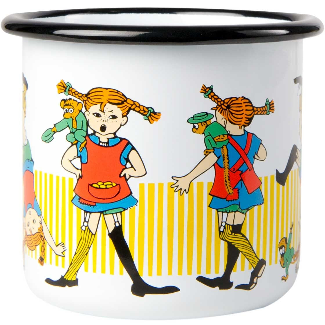 Muurla Pippi Langstrumpf Pippi Tasse  Emaille 0,37 l