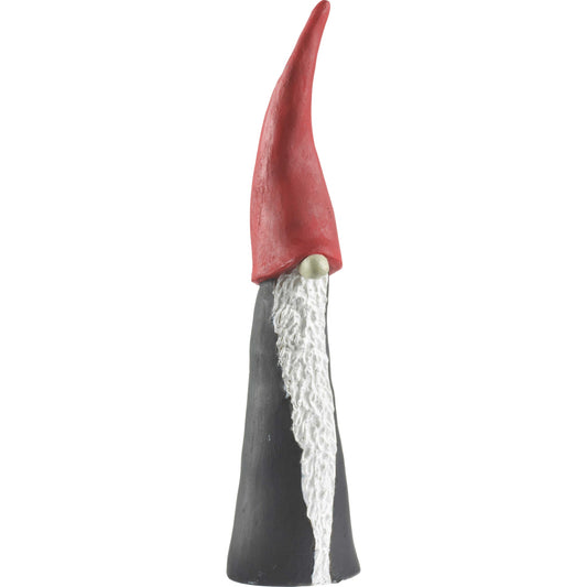 Nääsgränsgården Tomte Hoher Hut Höhe 21 cm grau, rot