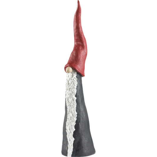 Nääsgränsgården Tomte Hoher Hut Höhe 31 cm grau, rot