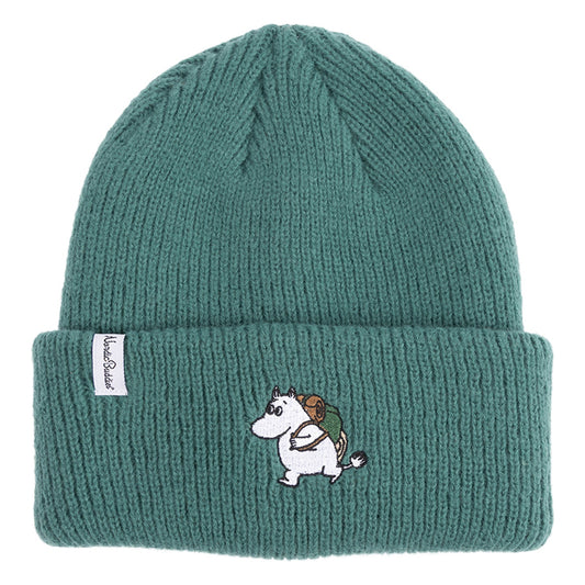 Nordicbuddies Mumins Beanie Mumin mit Rucksack Stickerei dunkelgrün