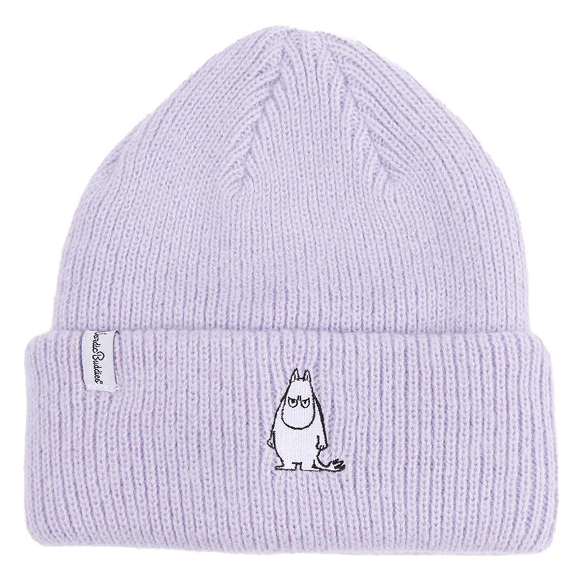 Nordicbuddies Mumins Beanie Mumin Stickerei flieder