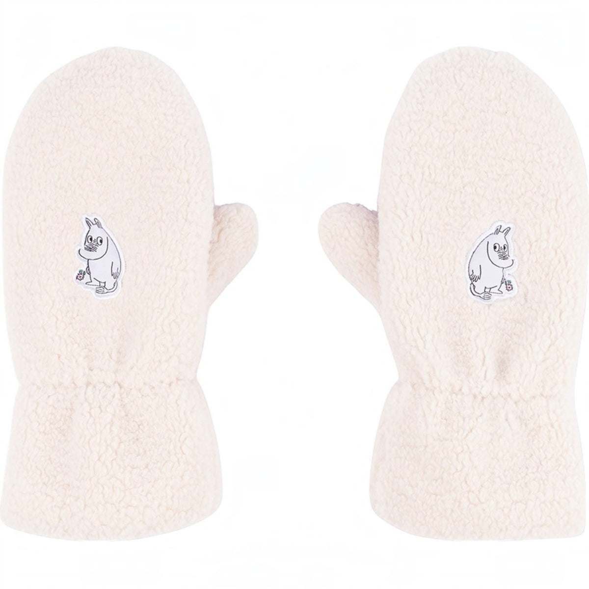 Nordicbuddies Mumins Fleece-Fäustlinge Mumin creme-violett