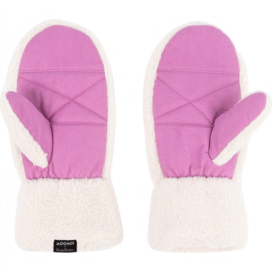 Nordicbuddies Mumins Fleece-Fäustlinge Mumin creme-violett - Ansicht 2
