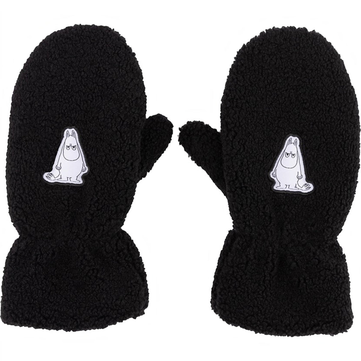 Nordicbuddies Mumins Fleece-Fäustlinge Mumin schwarz