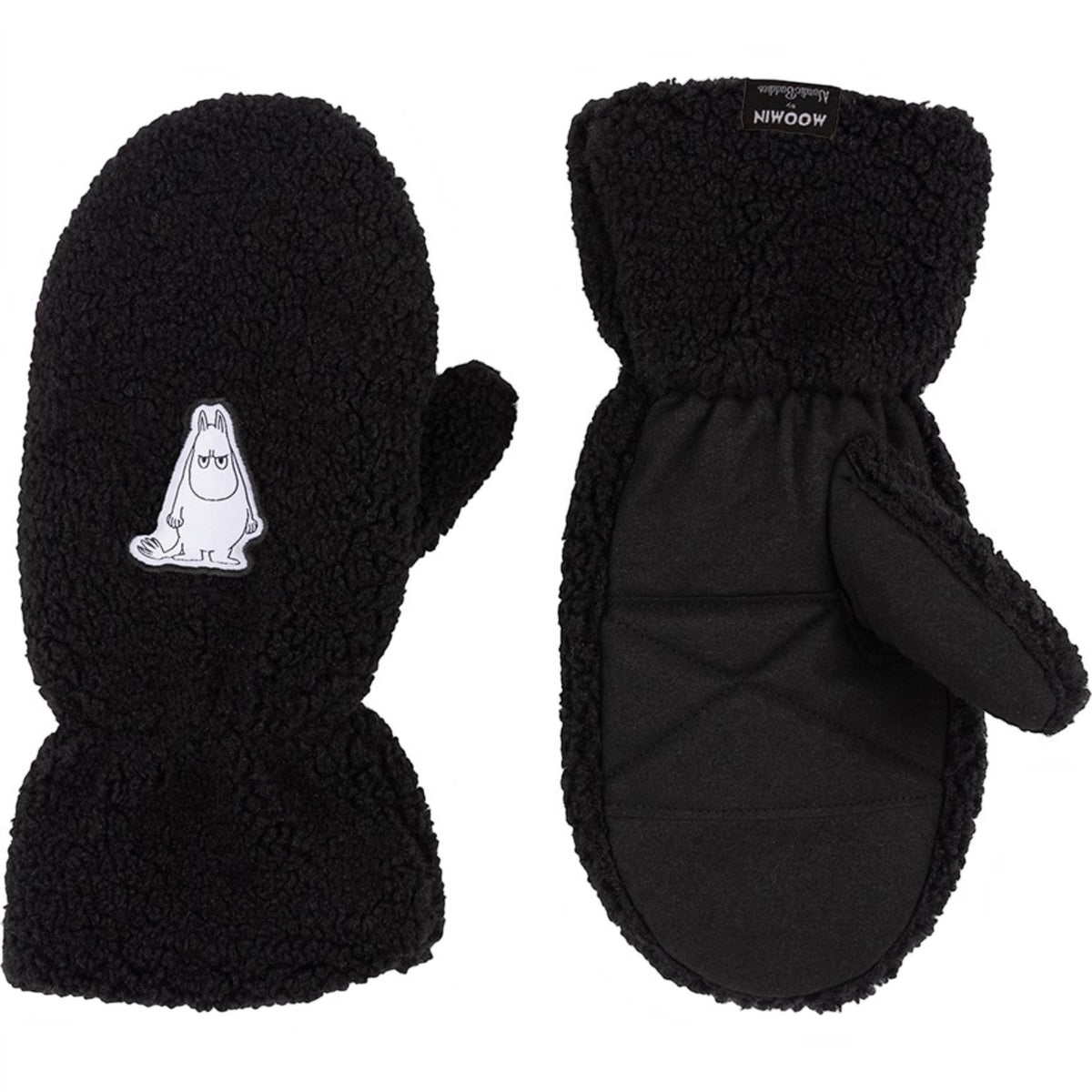 Nordicbuddies Mumins Fleece-Fäustlinge Mumin schwarz - Ansicht 3