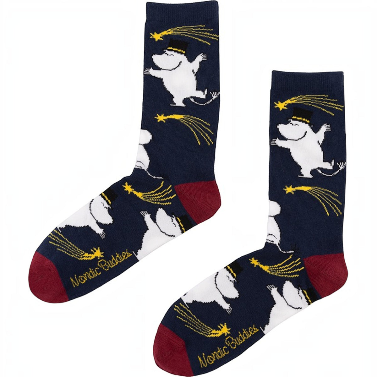 Nordicbuddies Mumins Socken-Geschenkbox Moomin Party 3 Paar Gr. 40-45 schwarz-blau - Ansicht 4
