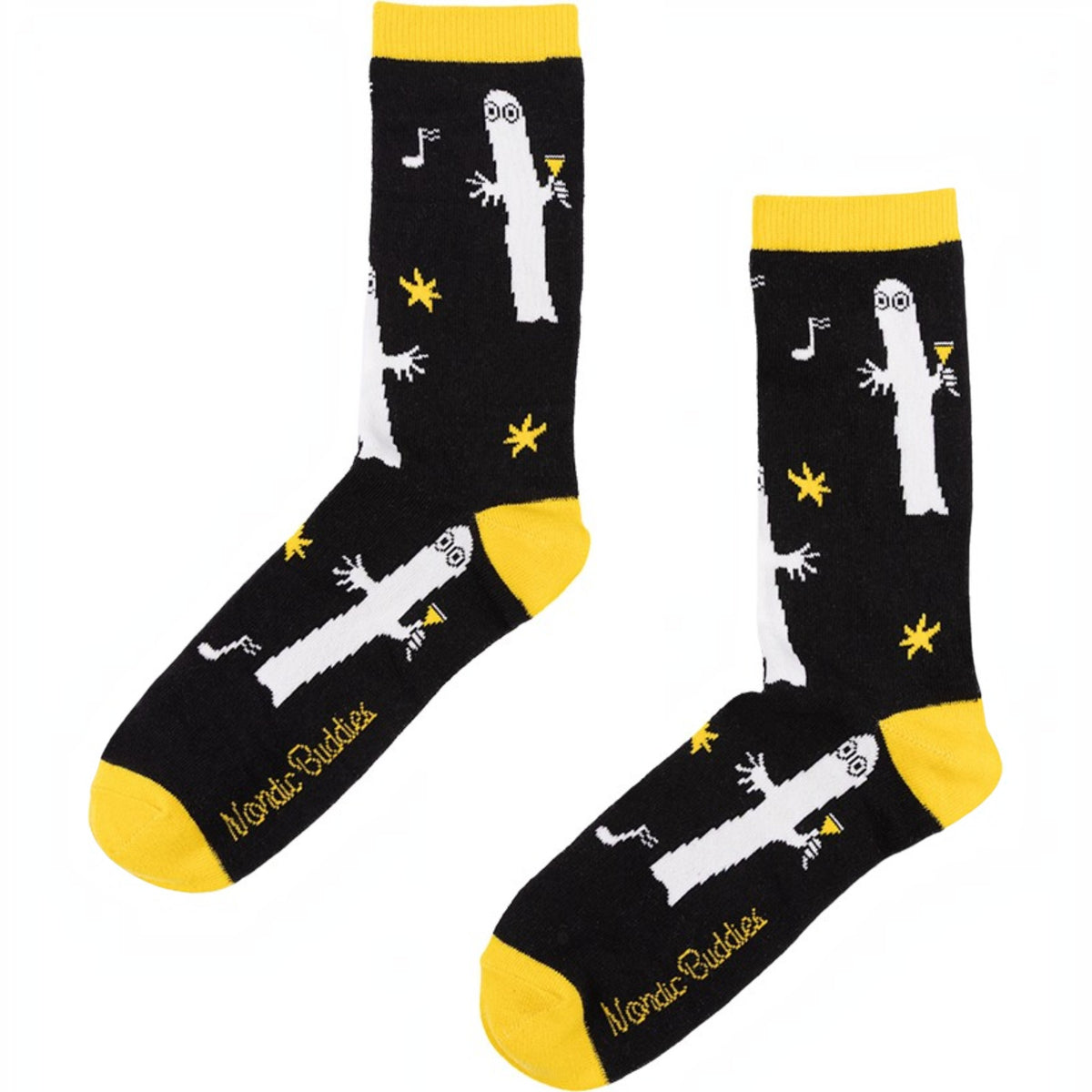 Nordicbuddies Mumins Socken-Geschenkbox Moomin Party 3 Paar Gr. 40-45 schwarz-blau - Ansicht 6