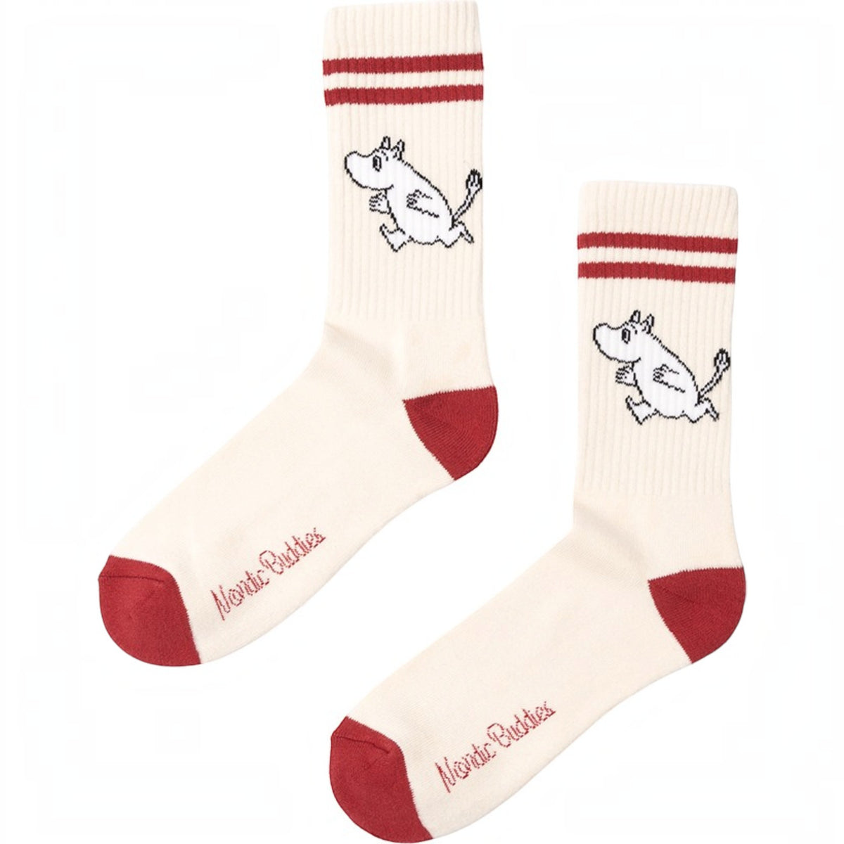 Nordicbuddies Mumins Socken-Geschenkbox Weihnachtskugel Holiday 2 Paar Gr. 40-45 grün-creme - Ansicht 4