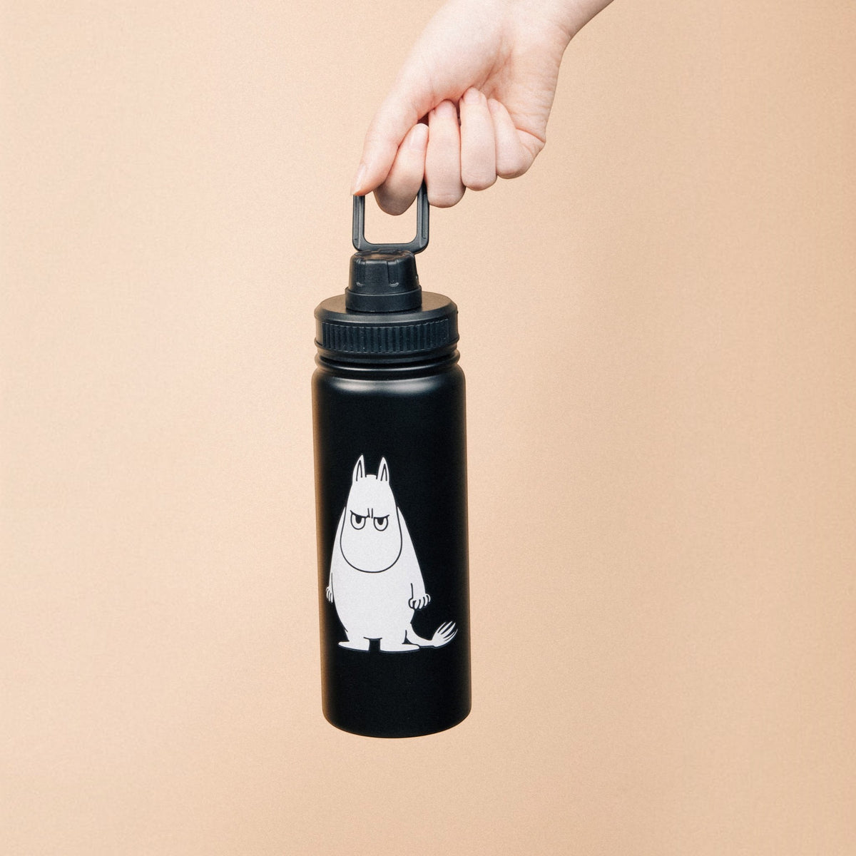 Nordicbuddies Mumins Thermoflasche Mumin Edelstahl 550 ml schwarz - Ansicht 7