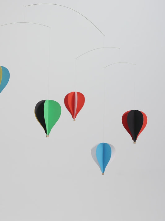 Flensted Mobiles Ballon Mobile 5 Karton 50x65 cm bunt