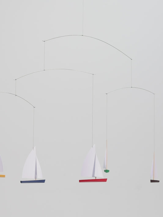 Flensted Mobiles Dinghy Regatta 5 mehrfarbig 35x65 cm