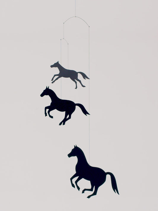 Flensted Mobiles Fliegende Pferde Folie 45x40 cm schwarz