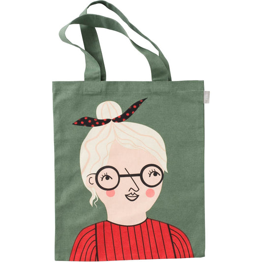 Spira of Sweden Kompiskasse Bodil Tasche 37x47 cm - bunte Einkaufstasche aus Stoff