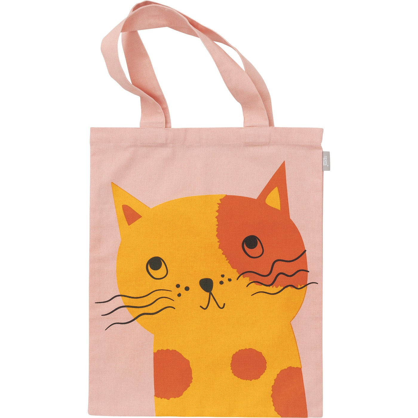 Spira of Sweden Kompiskasse Katze Daisy Tasche 37x47 cm - beige, gelb, braun