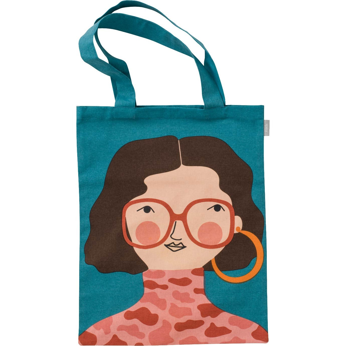 Spira of Sweden Kompiskasse Hedda Tasche 37x47 cm - bunte Einkaufstasche aus Stoff
