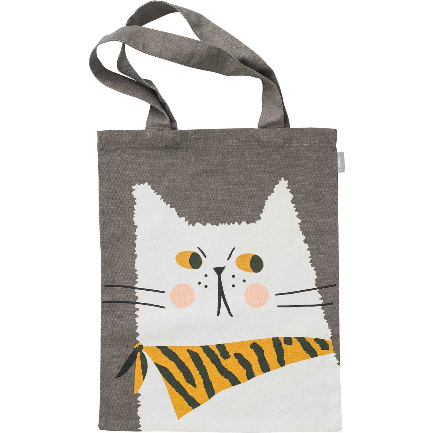 Spira of Sweden Kompiskasse Katze Måns Tasche 37x47 cm - bunte Einkaufstasche aus Stoff