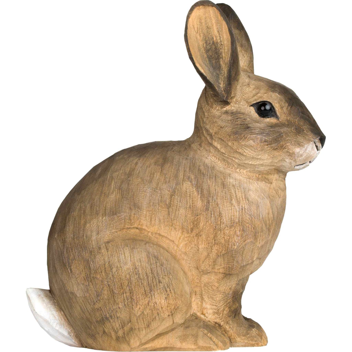 Wildlife Garden DecoAnimal Europäisches Kaninchen handgeschnitzt