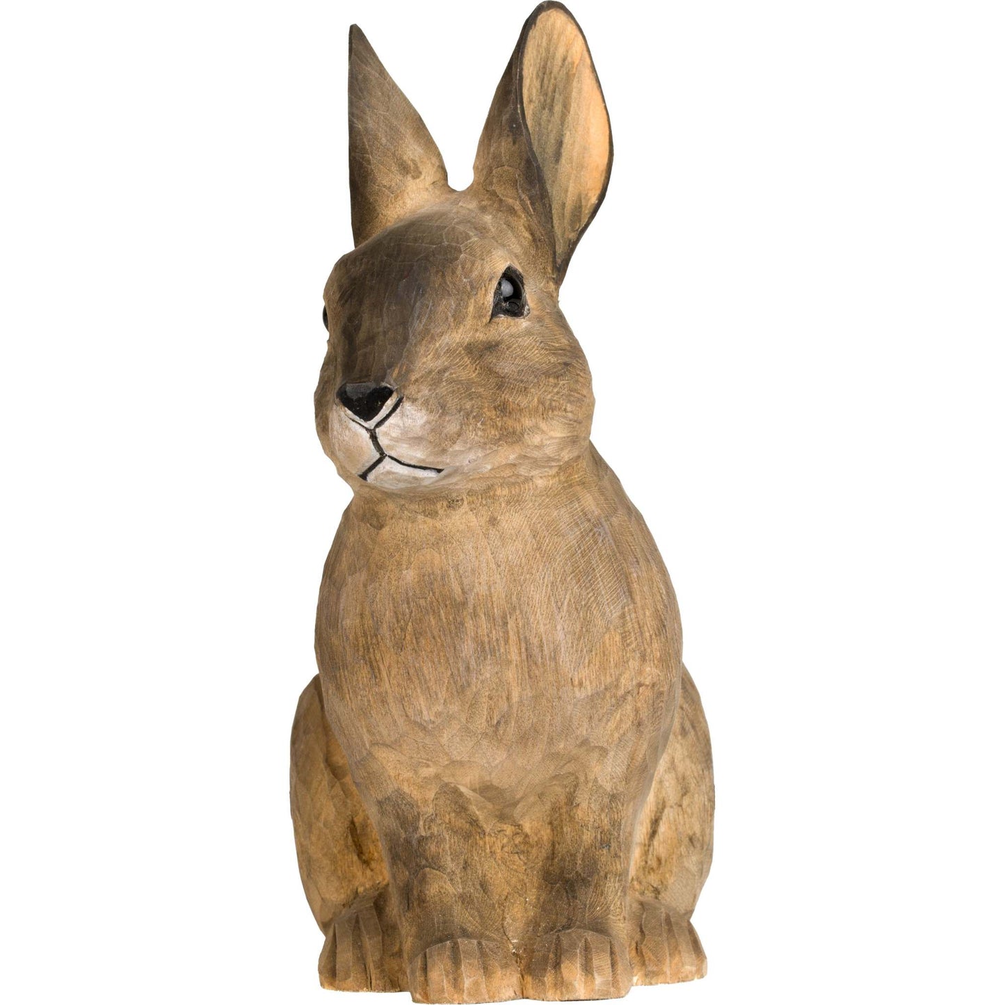 Wildlife Garden DecoAnimal Europäisches Kaninchen handgeschnitzt