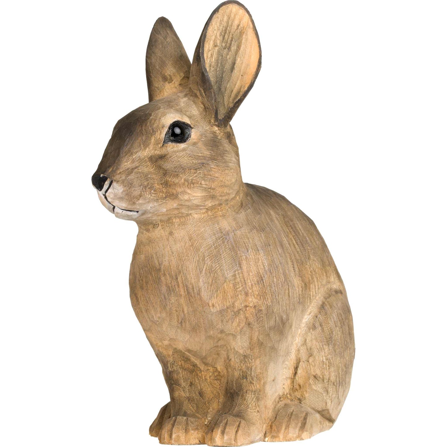 Wildlife Garden DecoAnimal Europäisches Kaninchen handgeschnitzt