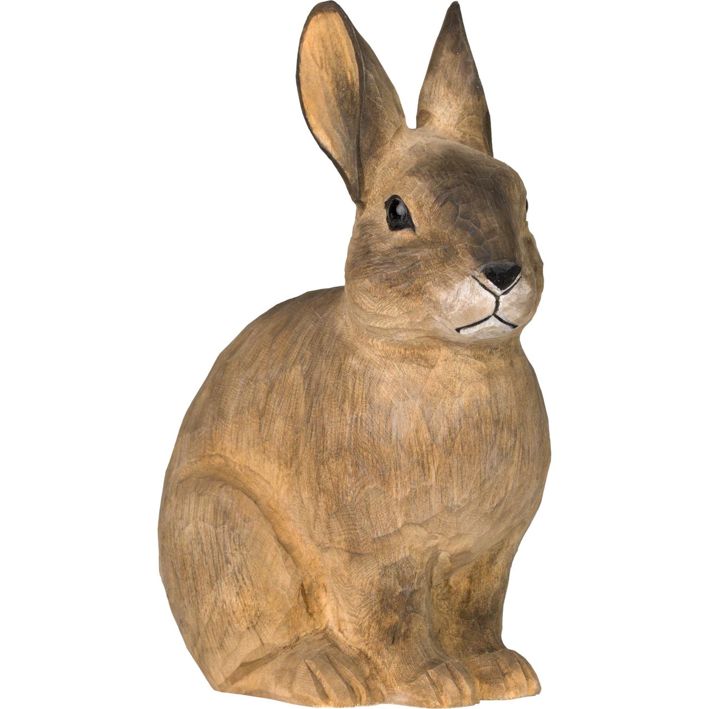 Wildlife Garden DecoAnimal Europäisches Kaninchen handgeschnitzt