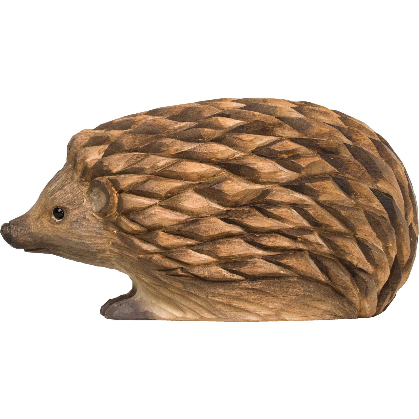 Wildlife Garden Decoanimal Igel handgeschnitzt