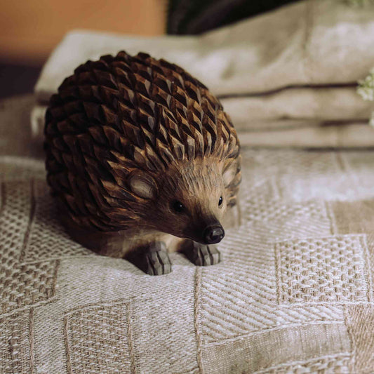 Wildlife Garden Decoanimal Hedgehog Hand-carved