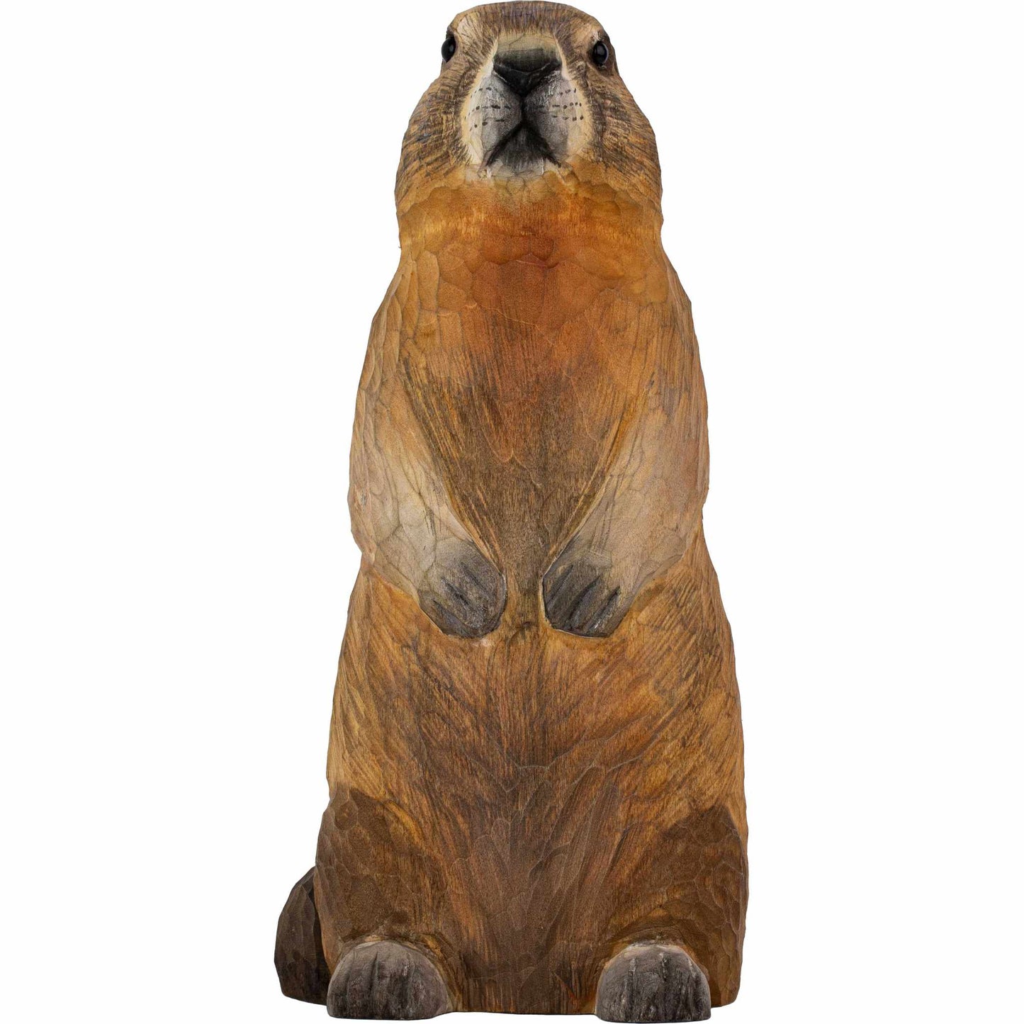 Wildlife Garden DecoAnimal Red Marmot hand-carved