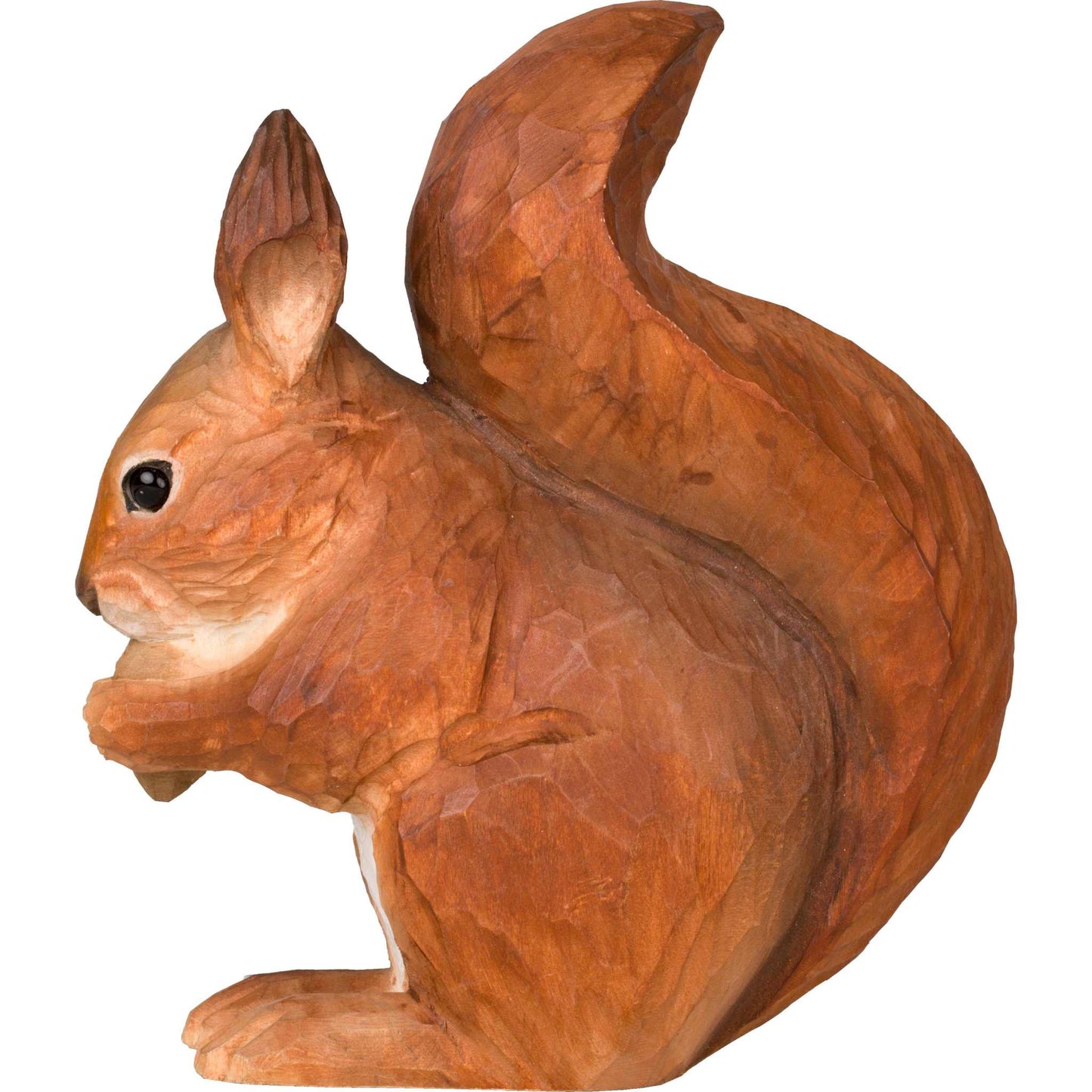 Wildlife Garden DecoAnimal Rotes Eichhörnchen handgeschnitzt
