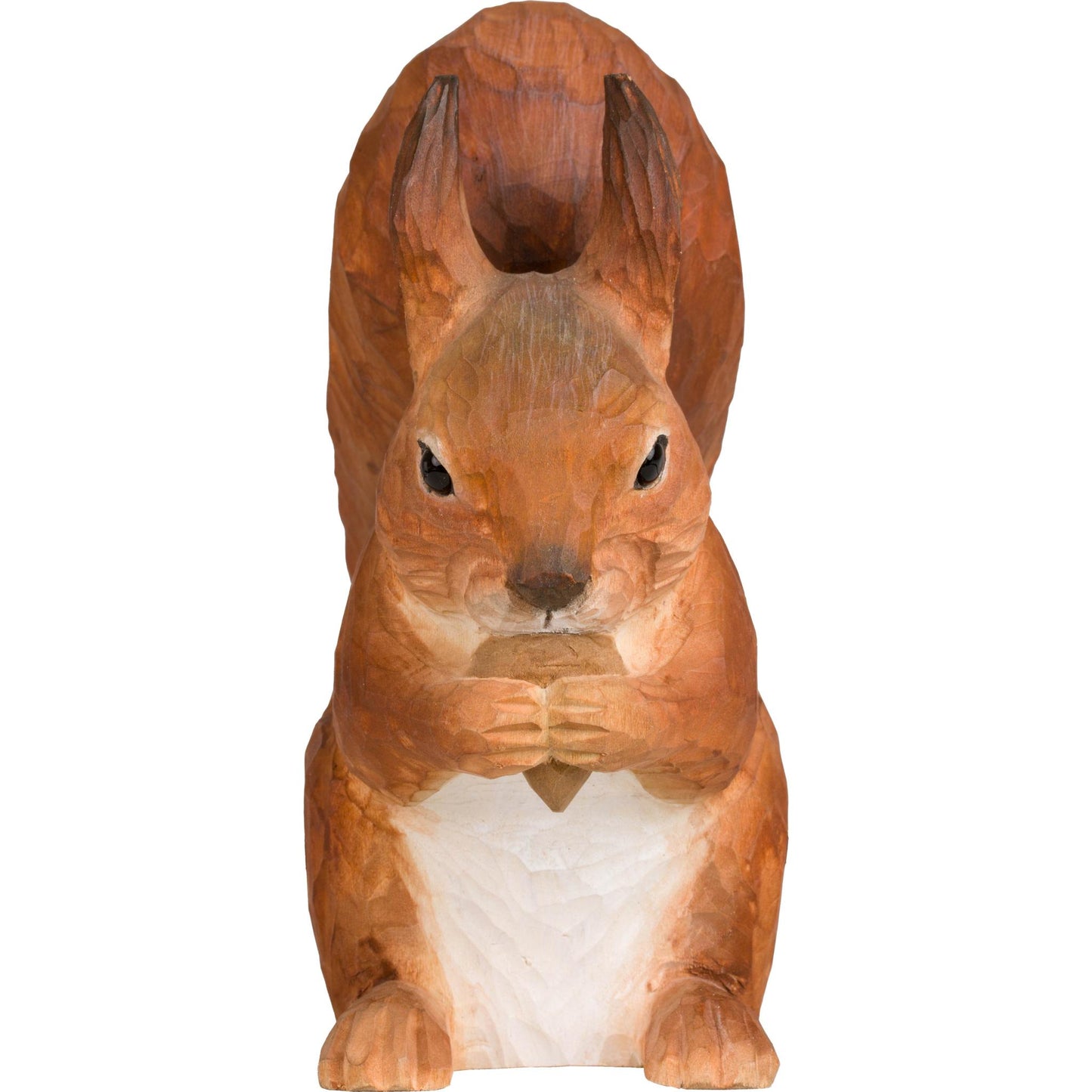 Wildlife Garden DecoAnimal Rotes Eichhörnchen handgeschnitzt
