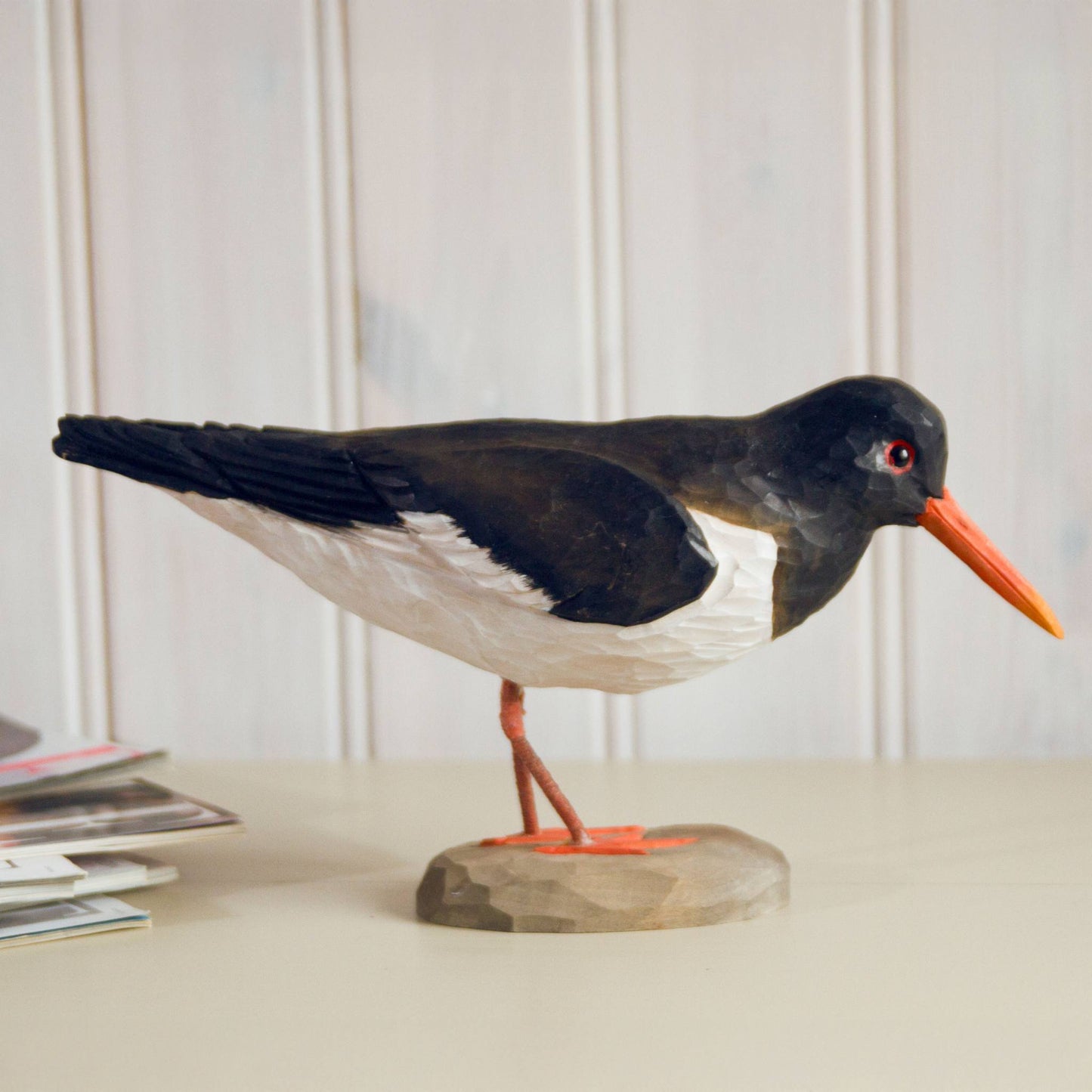 Wildlife Garden DecoBird Austernfischer handgeschnitzt