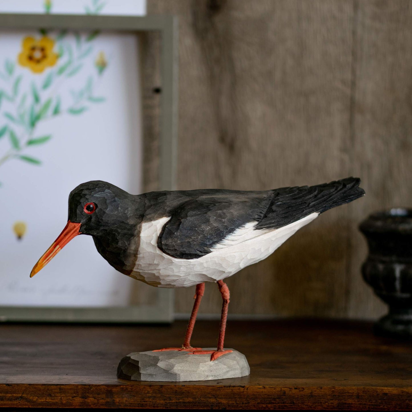 Wildlife Garden DecoBird Austernfischer handgeschnitzt