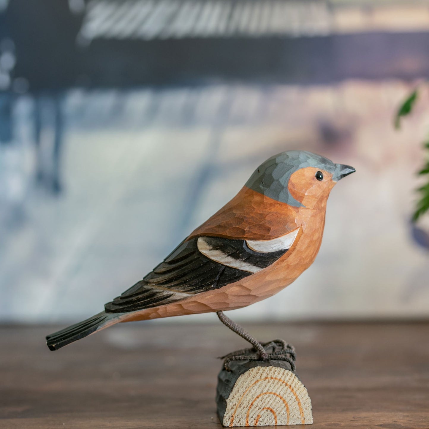 Wildlife Garden DecoBird Buchfink handgeschnitzt