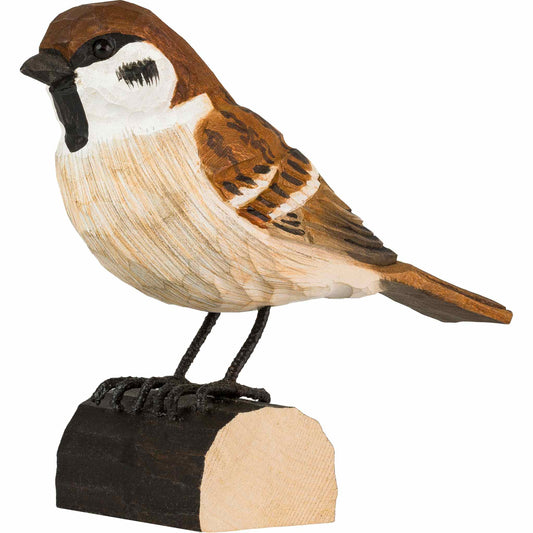 Wildlife Garden DecoBird Feldsperling handgeschnitzt