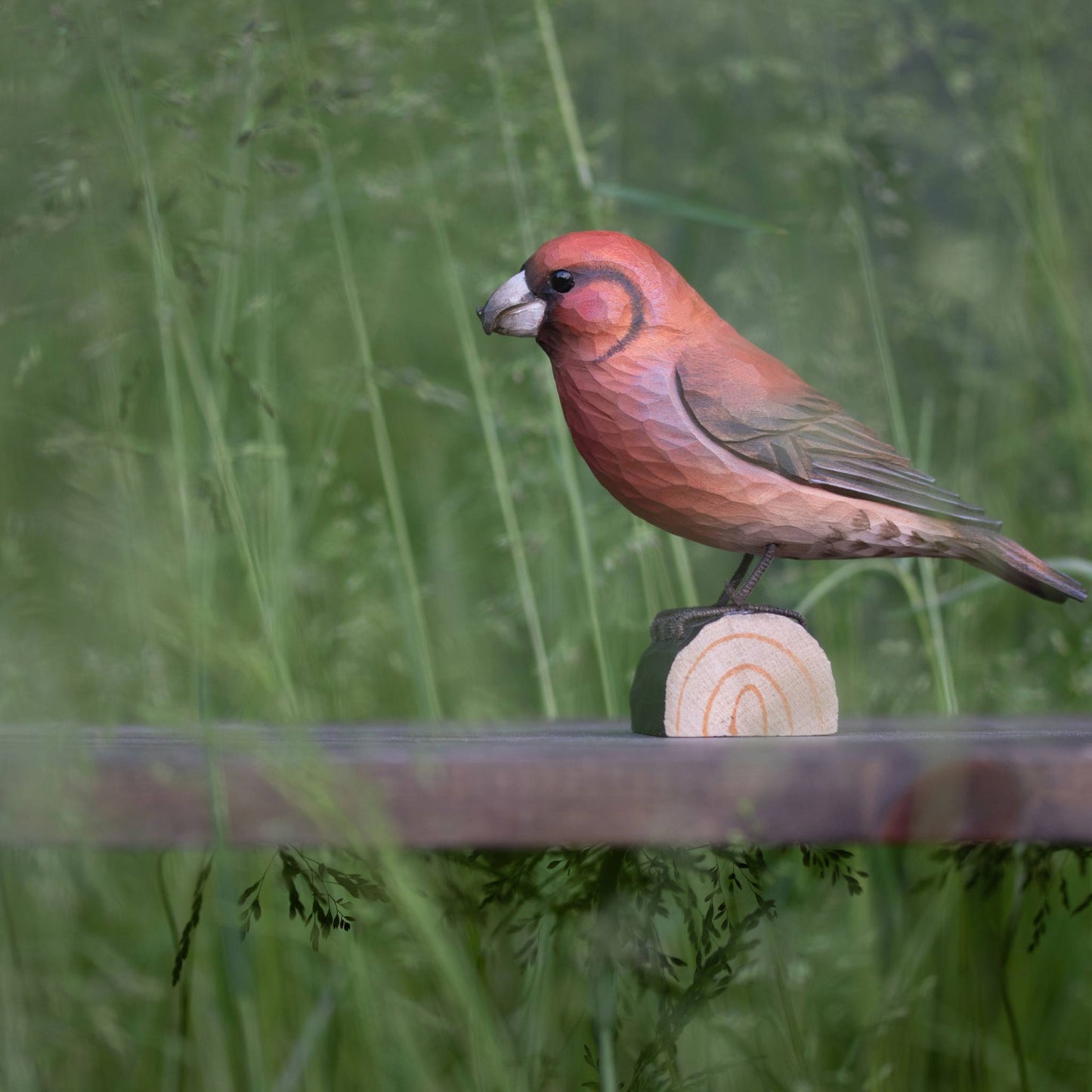 Wildlife Garden Decobird Fichtenkreuzschnabel handgeschnitzt