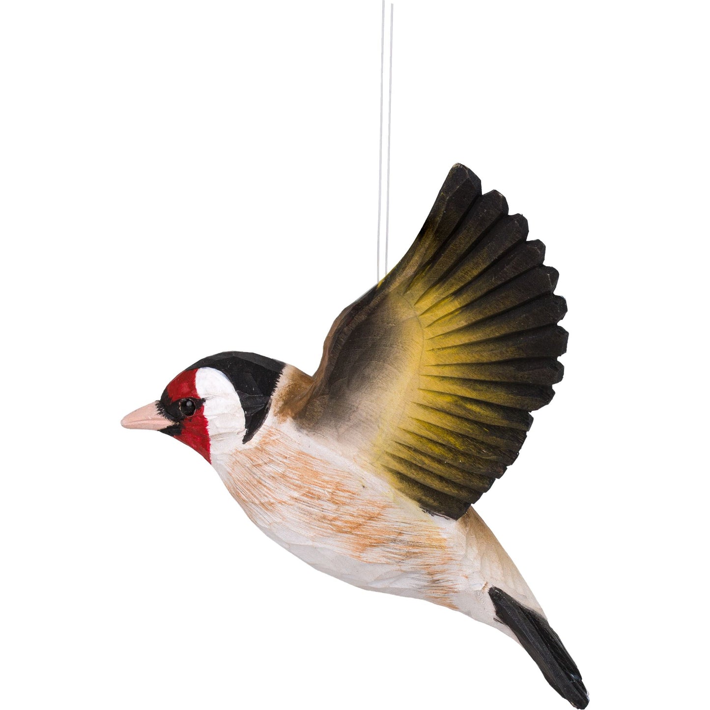 Wildlife Garden DecoBird Fliegender Stieglitz handgeschnitzt