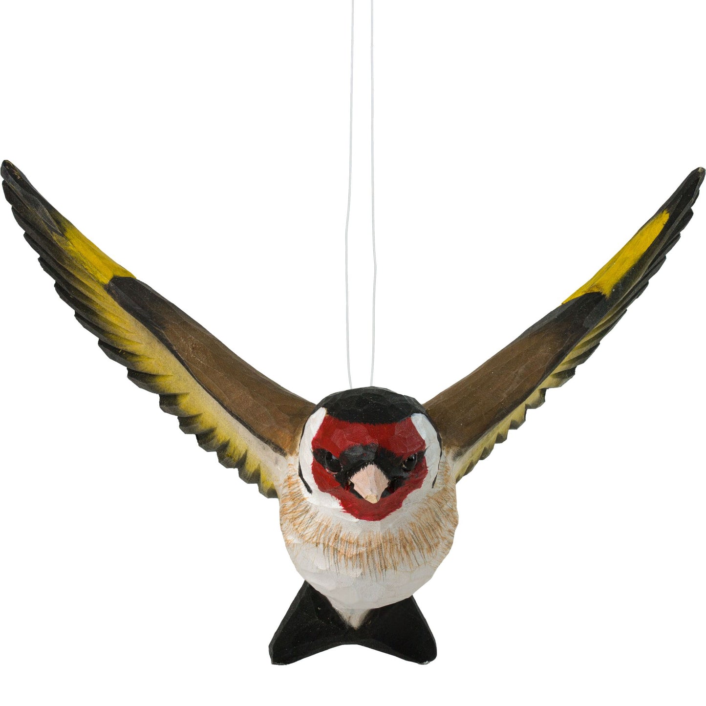 Wildlife Garden DecoBird Fliegender Stieglitz handgeschnitzt